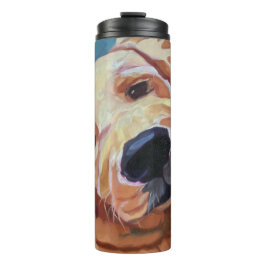 Garrafa Térmica Tumbler do filhote de cachorro do golden retriever