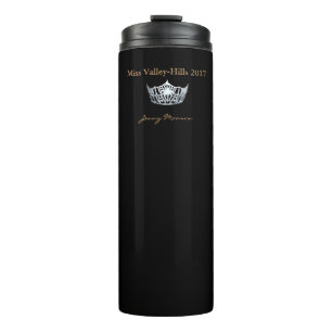 Garrafa Térmica Tumbler do Thermal da coroa do estilo da senhorita