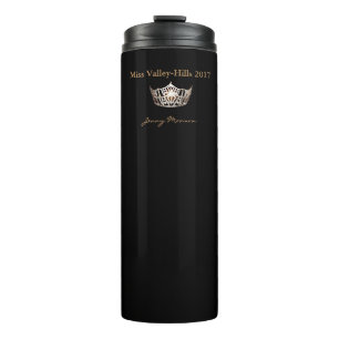 Garrafa Térmica Tumbler do Thermal da coroa do estilo da senhorita
