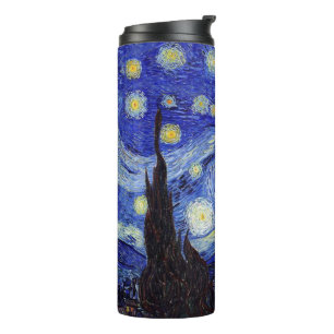 Garrafa Térmica Tumbler do Thermal de Van Gogh da noite estrelado