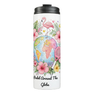 Garrafa Térmica Tumbler Flamingo Padel Around The Globe personaliz