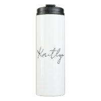 Tumbler Isolado com Nome Personalizado: Copo Com A