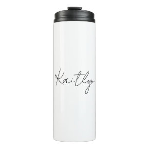 Garrafa Térmica Tumbler Isolado com Nome Personalizado: Copo Com A
