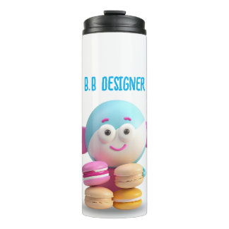 Garrafa Térmica Tumbler Macaron Cónico Colorido, Personalizável