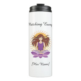 Garrafa Térmica Tumbler Mindful Personalizado para Ela | Nome & Te