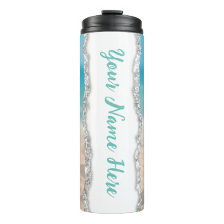 Garrafa Térmica Tumbler na praia personalizável de 20 oz