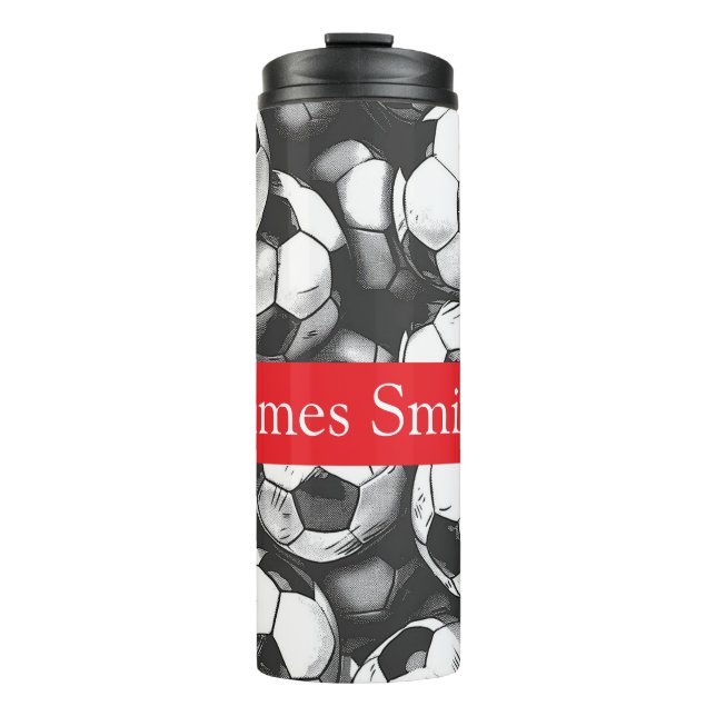 Garrafa Térmica Tumbler personalizado de bebida de futebol (Frente)