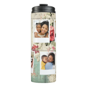 Garrafa Térmica Tumbler Personalizado de Colagem de Fotos