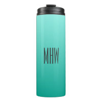 Tumbler personalizado do monograma do Gradient Eme
