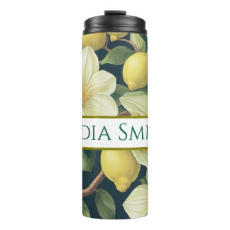 Garrafa Térmica Tumbler personalizado para bebidas florais