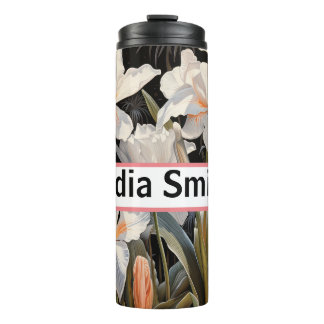 Garrafa Térmica Tumbler personalizado para bebidas florais