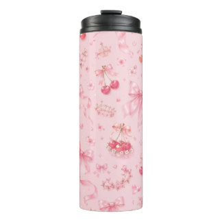 Garrafa Térmica Tumbler Rosa Feminino Estético