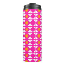 Tumbler rosa quente e laranja