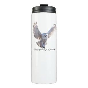 Garrafa Térmica Tumbler Térmico à Prova de Vazamento Snowy Owl