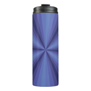 Garrafa Térmica Tumbler térmico azul de ilusão óptica