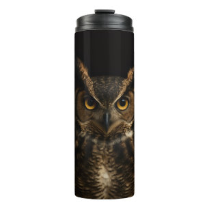 Garrafa Térmica Tumbler Térmico Black 4 Luxe, Coruja Golden Eye