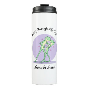 Garrafa Térmica Tumbler Térmico Casal de Rãs Personalizado