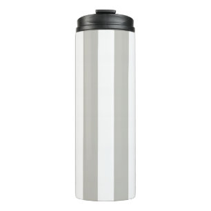 Garrafa Térmica Tumbler Térmico Cinza e Listra Branca