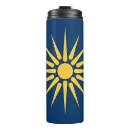 Garrafa Térmica Tumbler Térmico com a bandeira da Macedônia, Gréci
