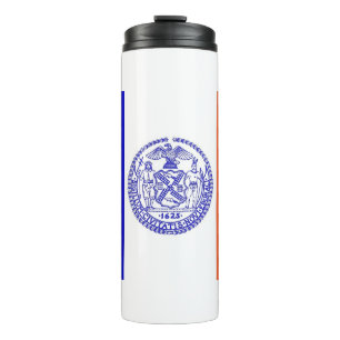Garrafa Térmica Tumbler térmico com a bandeira da Nova Iorque, EU
