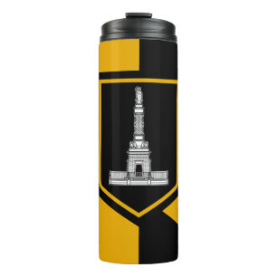 Garrafa Térmica Tumbler térmico com a bandeira de Baltimore, EUA