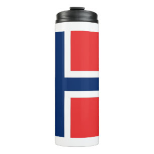 Garrafa Térmica Tumbler térmico com a bandeira de Noruega