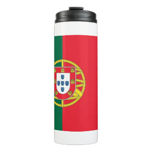 Garrafa Térmica Tumbler térmico com a bandeira de Portugal