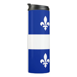 Garrafa Térmica Tumbler térmico com a bandeira de Quebeque