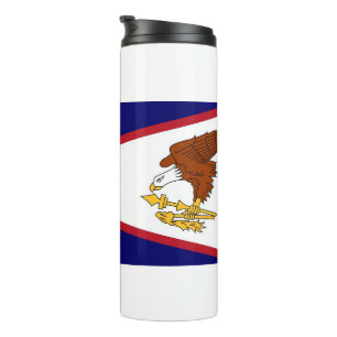 Garrafa Térmica Tumbler térmico com a bandeira de Samoa