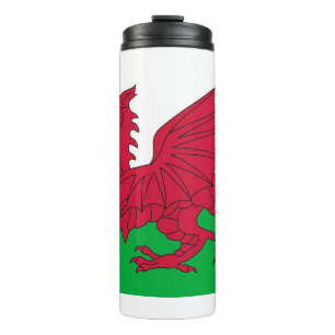 Garrafa Térmica Tumbler térmico com a bandeira de Wales