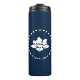 Garrafa Térmica Tumbler Térmico com a bandeira do Mississippi, EUA