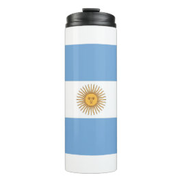 Garrafa Térmica Tumbler térmico com bandeira da Argentina