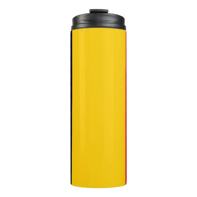 Garrafa Térmica Tumbler térmico com bandeira da Bélgica (Frente)