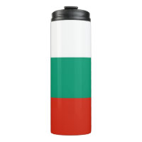 Tumbler térmico com bandeira da Bulgária