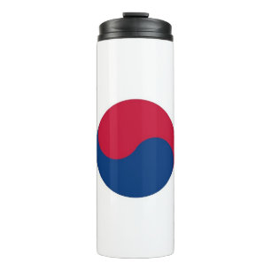 Garrafa Térmica Tumbler térmico com bandeira da Coreia do Sul