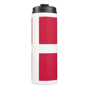 Garrafa Térmica Tumbler térmico com bandeira da Dinamarca