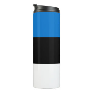 Garrafa Térmica Tumbler térmico com bandeira da Estônia