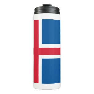 Garrafa Térmica Tumbler térmico com bandeira da Islândia