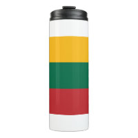 Tumbler térmico com bandeira da Lituânia