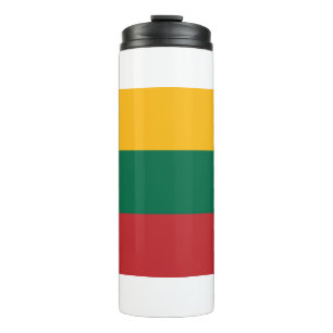 Garrafa Térmica Tumbler térmico com bandeira da Lituânia
