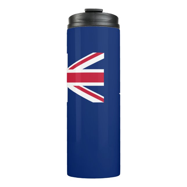 Garrafa Térmica Tumbler térmico com bandeira da Nova Zelândia (Frente)