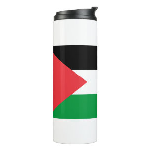 Garrafa Térmica Tumbler térmico com bandeira da Palestina