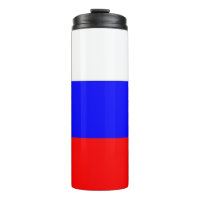 Tumbler térmico com bandeira da Rússia