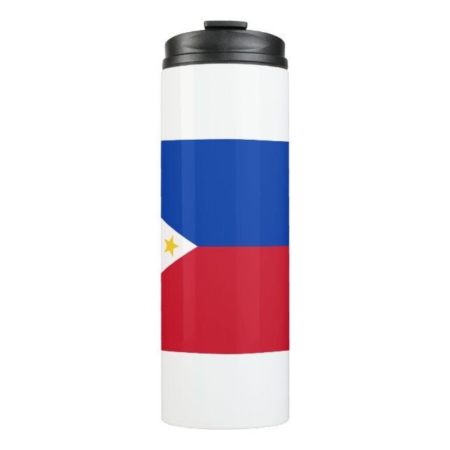 Garrafa Térmica Tumbler térmico com bandeira das Filipinas (Frente)