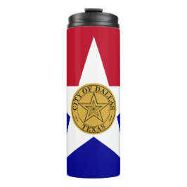 Garrafa Térmica Tumbler térmico com bandeira de Dallas