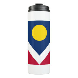 Garrafa Térmica Tumbler térmico com bandeira de Denver, EUA