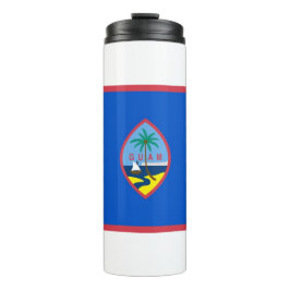 Garrafa Térmica Tumbler térmico com bandeira de Guam, EUA