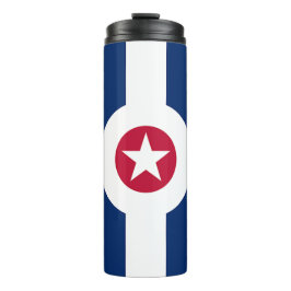 Garrafa Térmica Tumbler térmico com bandeira de Indianápolis, EUA