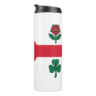 Garrafa Térmica Tumbler Térmico com bandeira de Montreal, Canadá