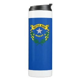 Garrafa Térmica Tumbler térmico com bandeira de Nevada, EUA